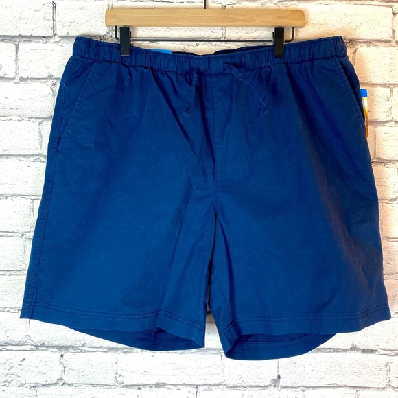 Columbia Mens Navy Blue Pull On Drawstring Shorts Rapid Rivers Size XL NWT - Picture 1 of 7
